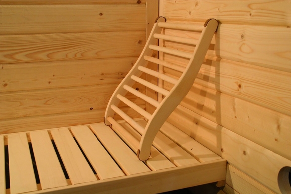 Karibu ergonomische sauna rugsteun  KARIBURUGST
